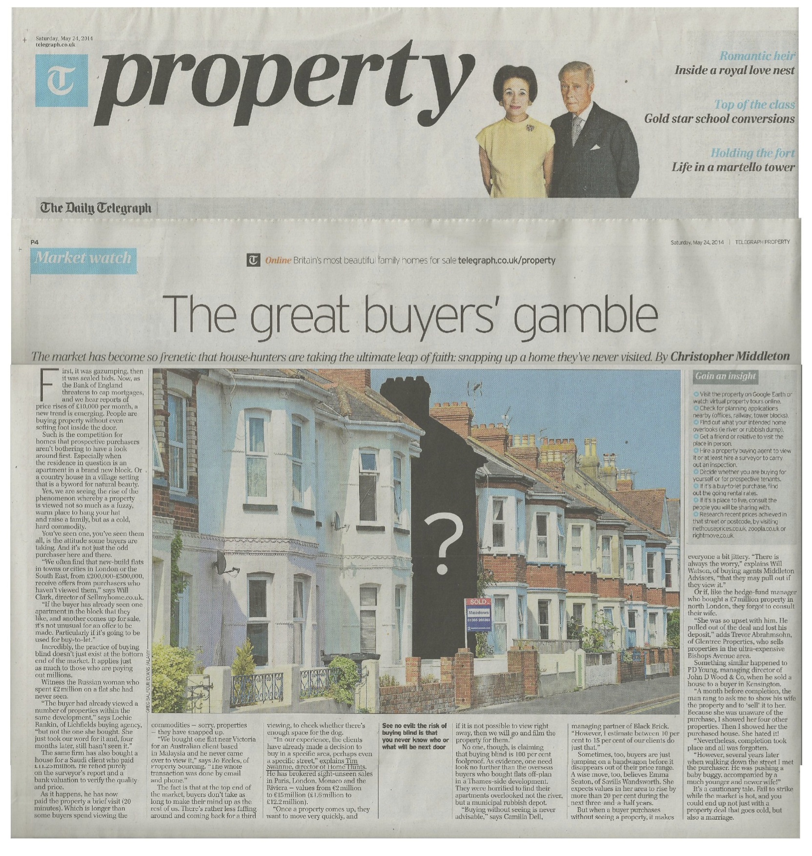 Daily Telegraph – Would you buy a house you’d never seen?