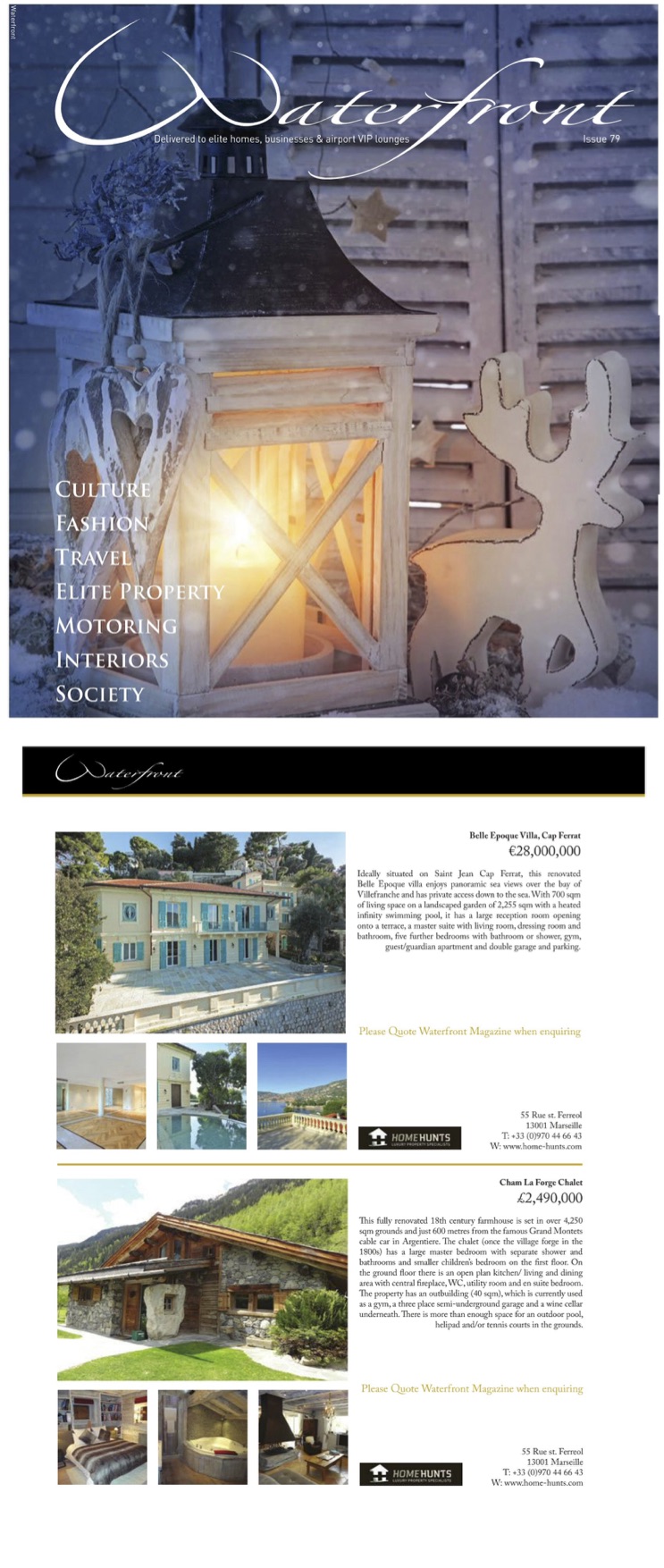Waterfront Magazine – Stunning French properties