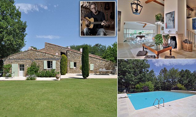 Mail on Sunday – Eric Clapton’s heavenly Provence farmhouse