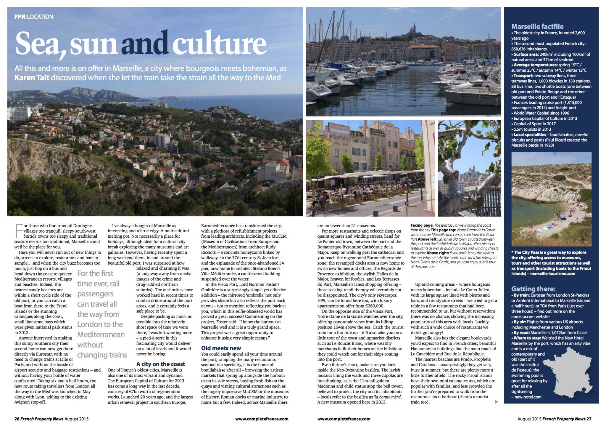 French Property News – Sun, sea and culture – A focus on Marseille