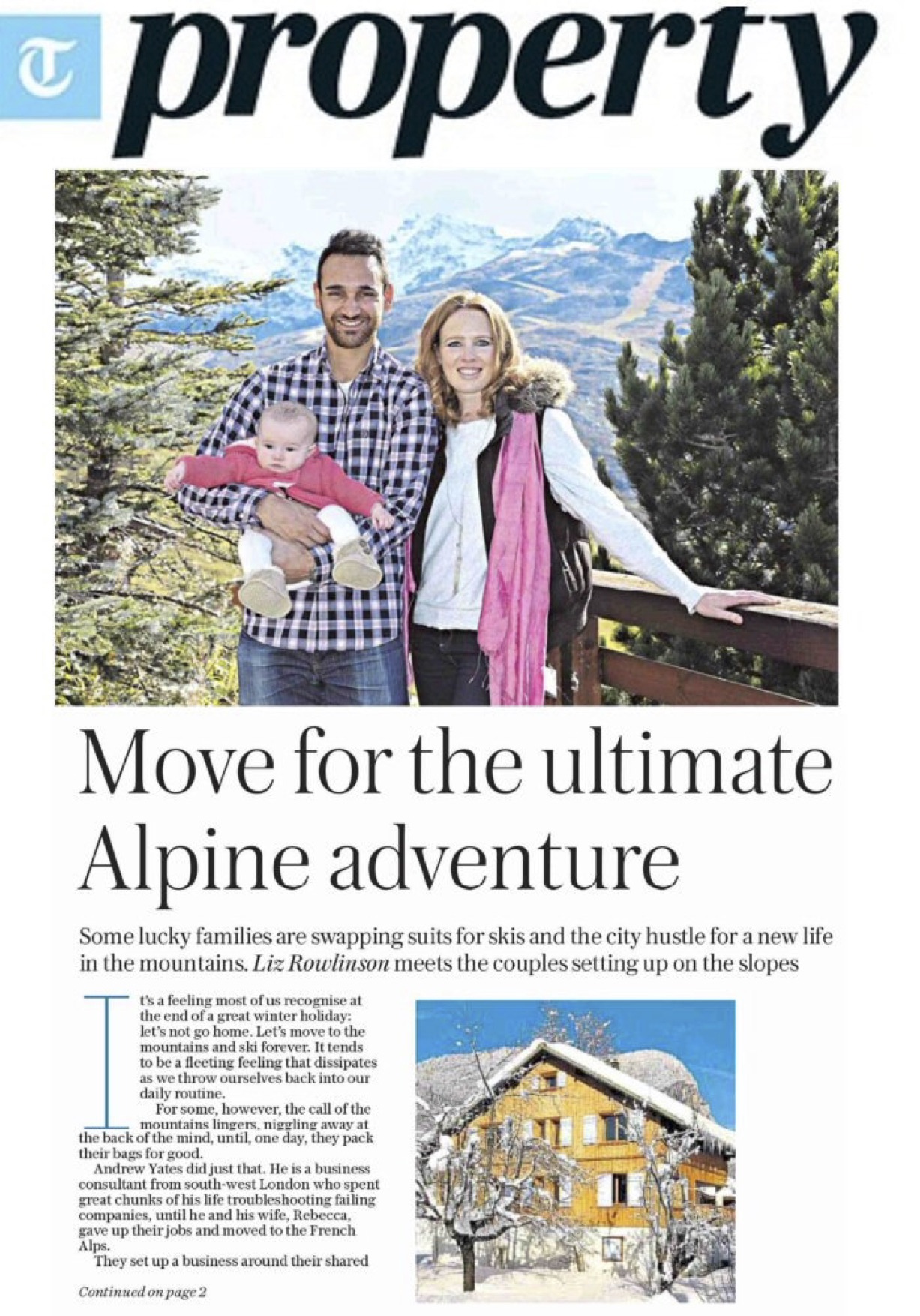 Daily Telegraph – Live the dream in your French Alps property