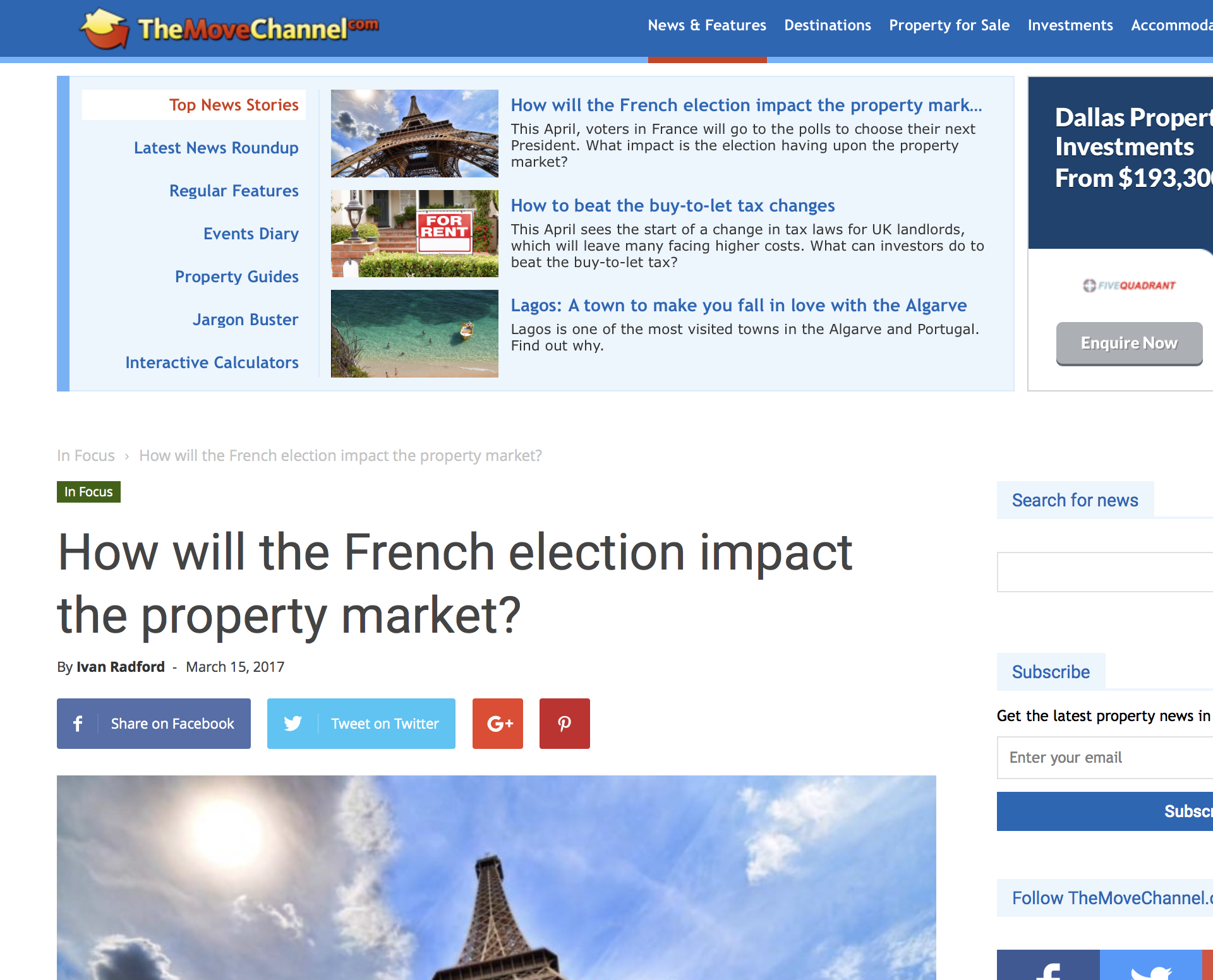 The Move Channel – How are the elections impacting the French property market?