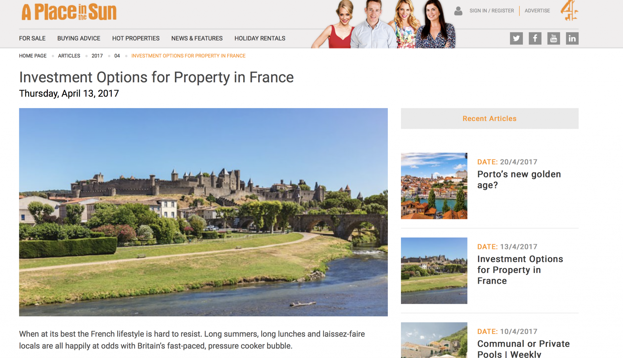 A Place in the Sun – Investment Property France