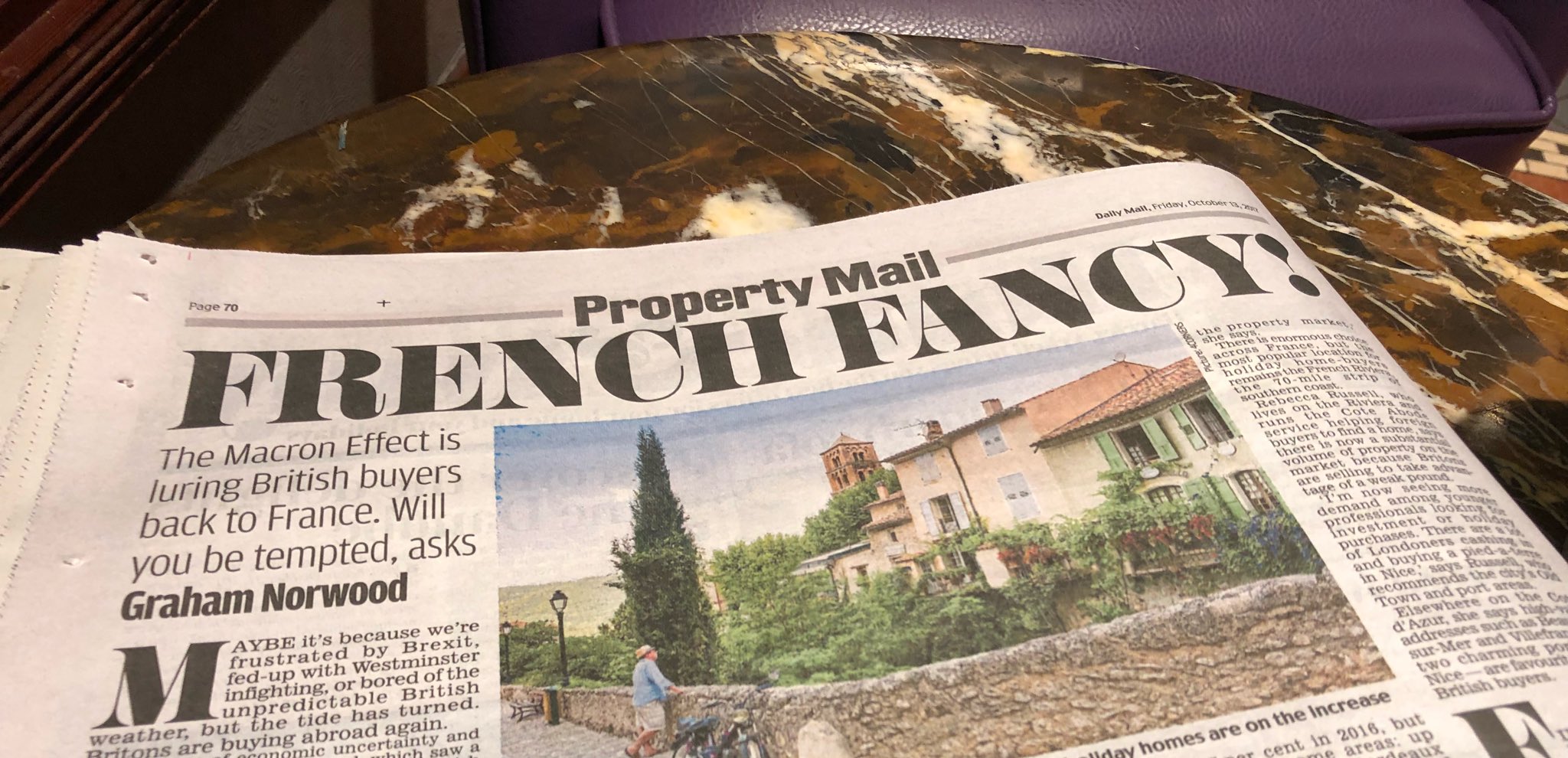 Daily Mail – How the Macron effect is luring British buyers back to French property