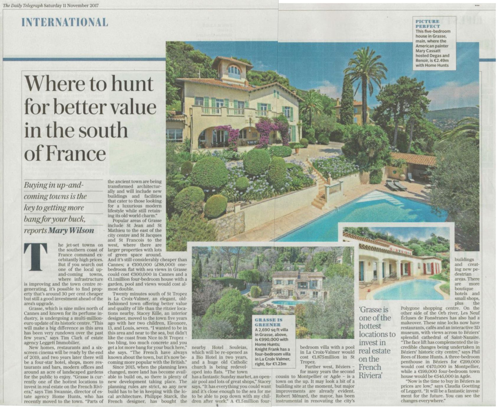 Telegraph – Where to hunt for better value property in the south of France