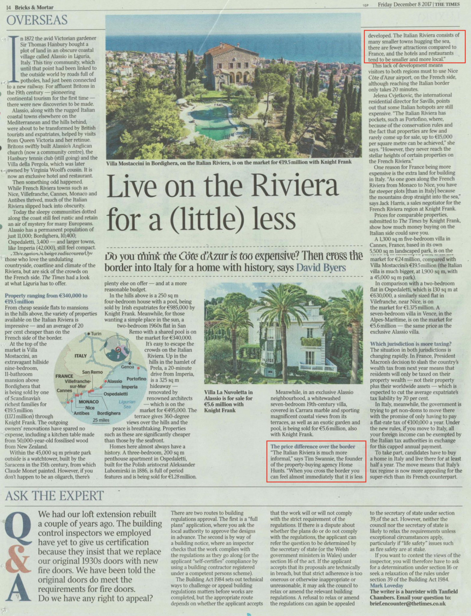 The Times – The Two Rivieras