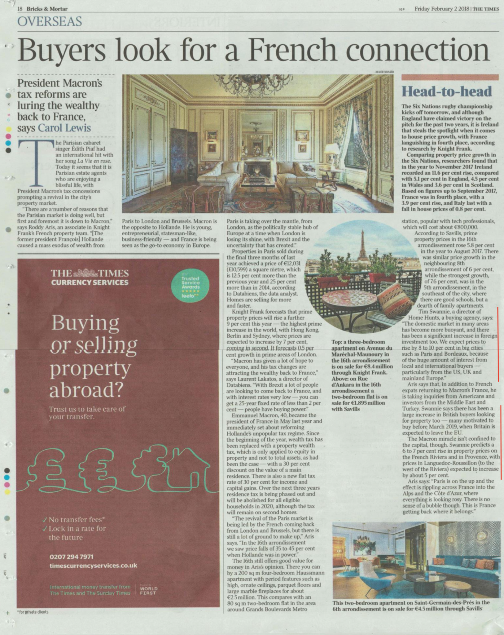 The Times – International buyers looking for French property