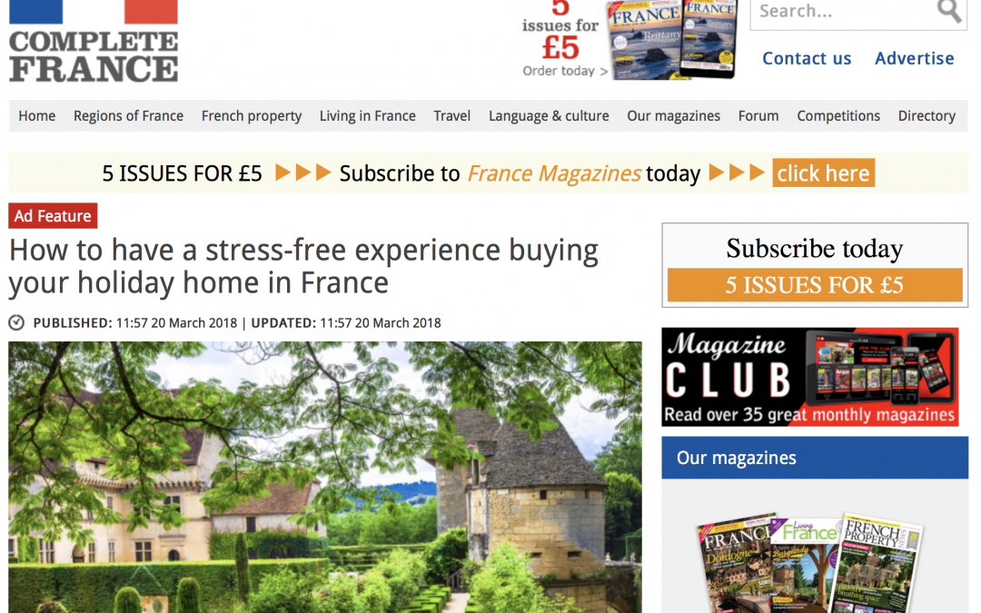 French Property News – How to have a stress-free experience buying your French property