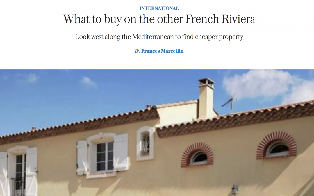 The Telegraph – Buying French property on the other Riviera