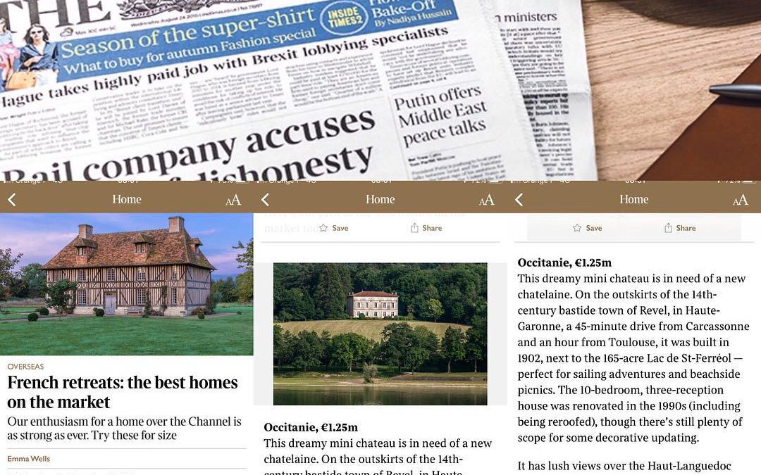 Sunday Times – The Best French Property on the Market