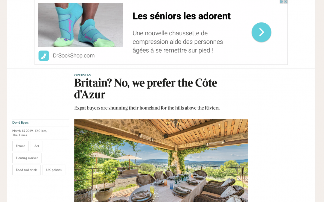 The Times – French Riviera Property