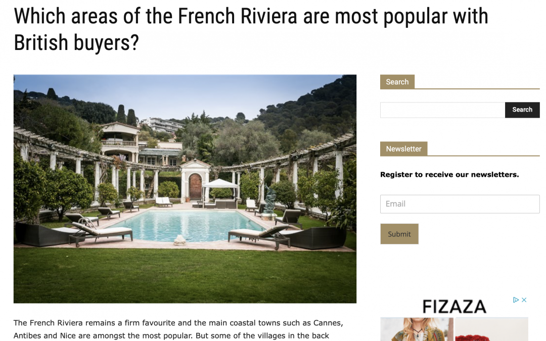 The Wealth Scene – Which areas of France are most popular with the Brits for French property