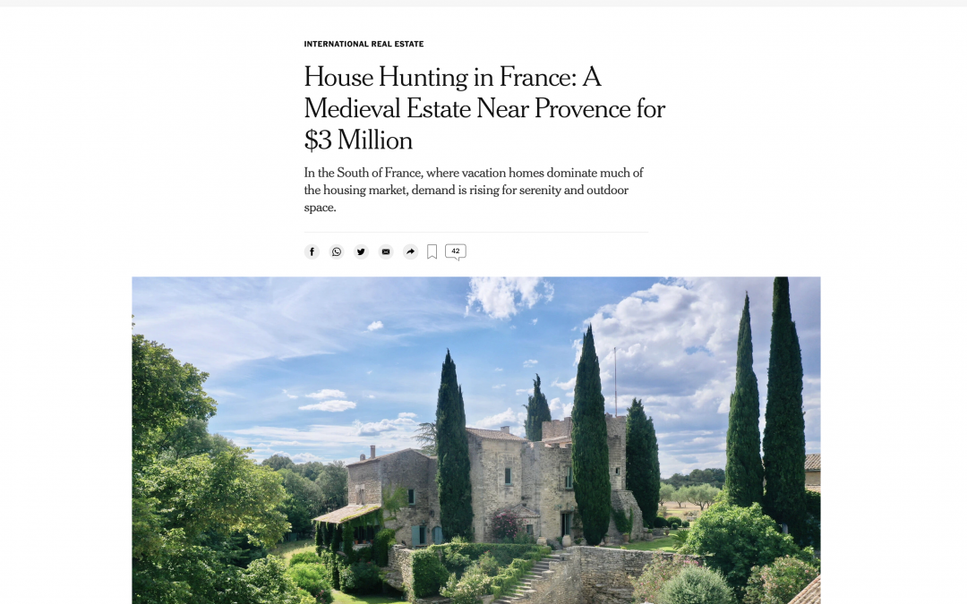 New York Times – House Hunting in Provence