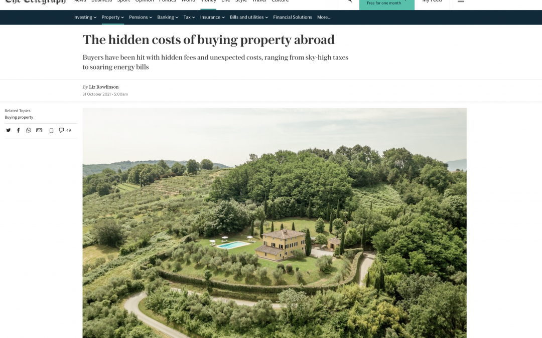 Telegraph – The hidden costs of buying property abroad