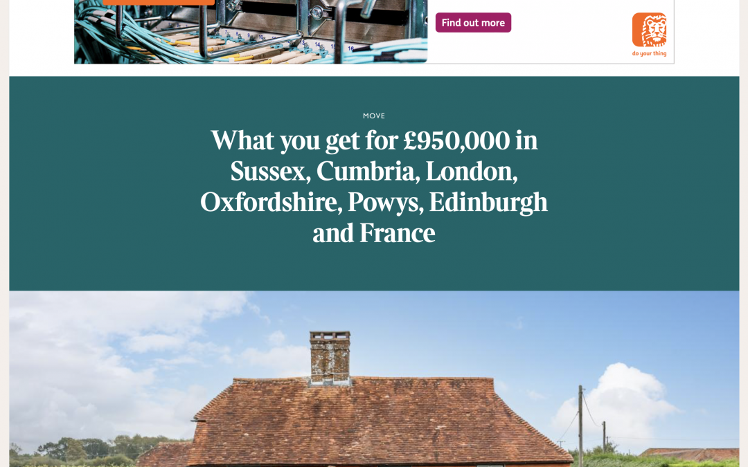 The Times – What you get for £950,000 in……