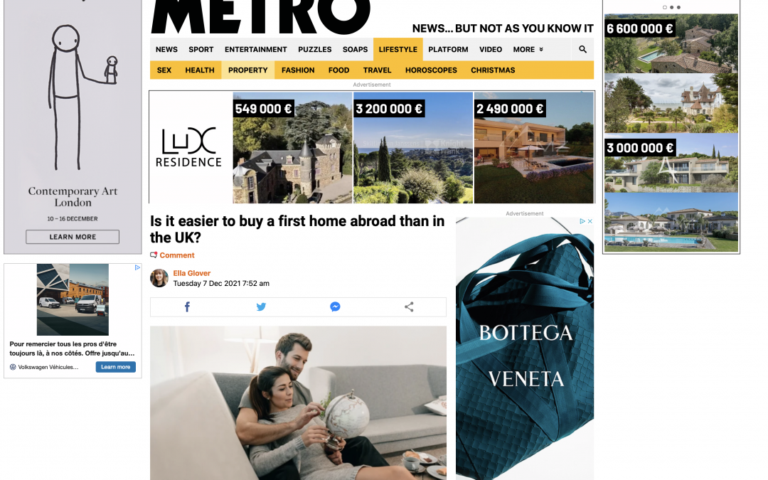 Metro – Is it easier to buy a first home abroad than in the UK?
