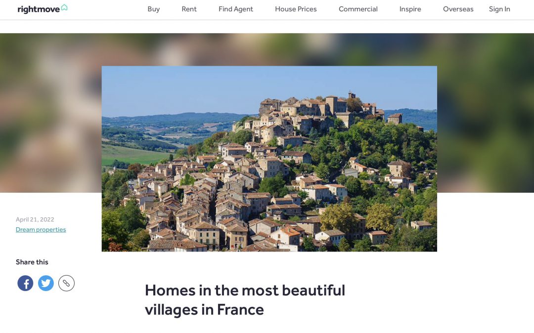 Right Move – Homes in the most beautiful villages in France