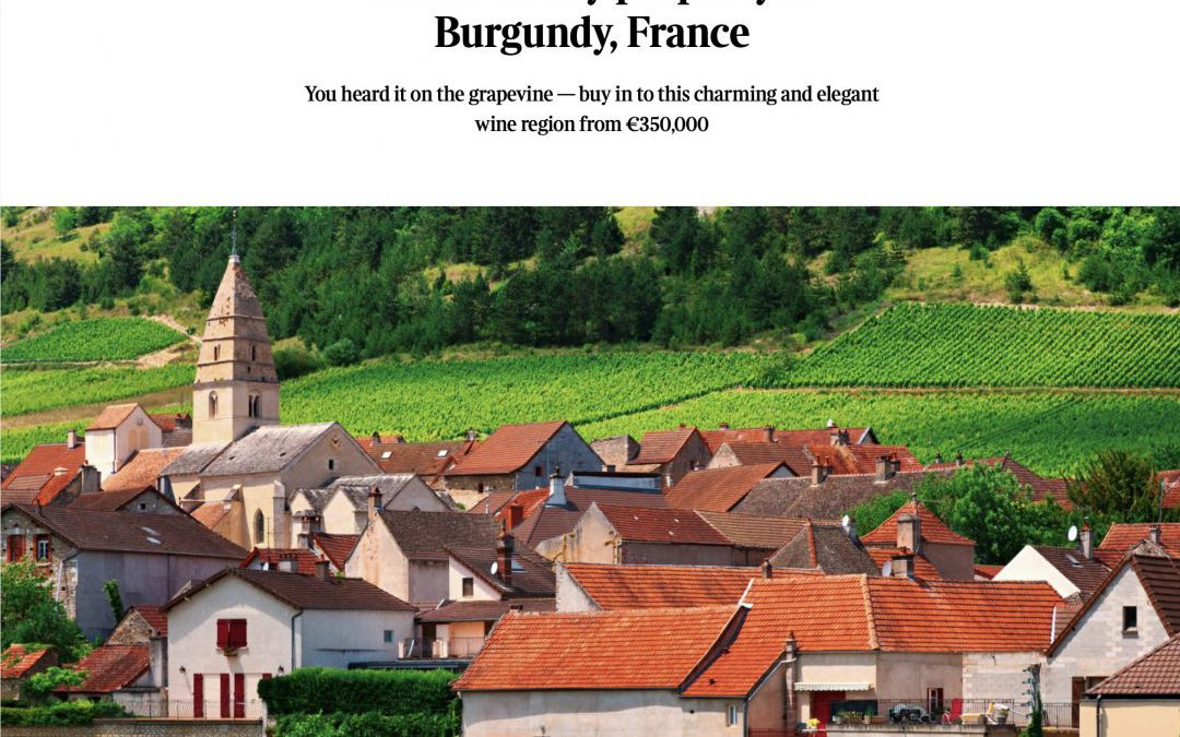 The Times – Where to buy property in Burgundy
