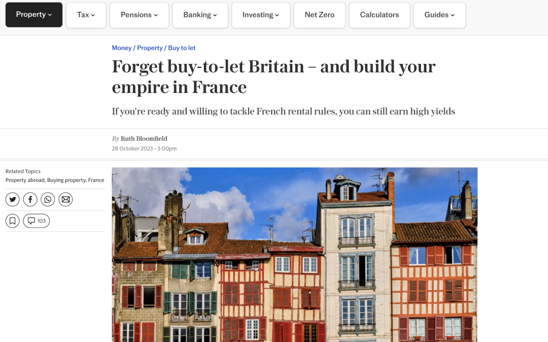 Telegraph – Build a French Property Empire