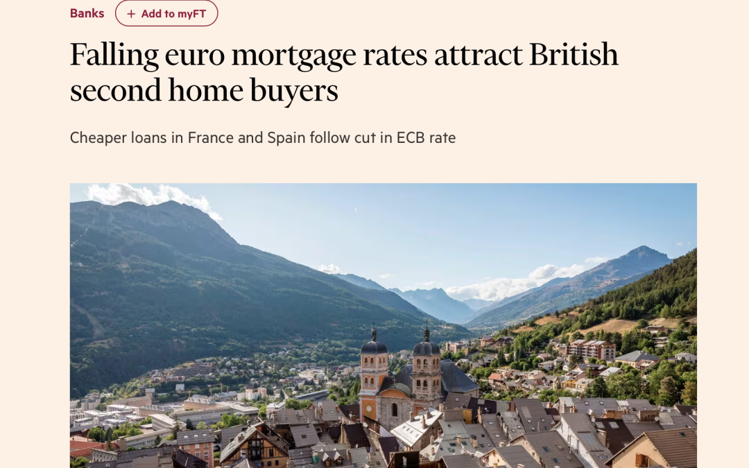 FT – Falling mortgage rates attract British home buyers