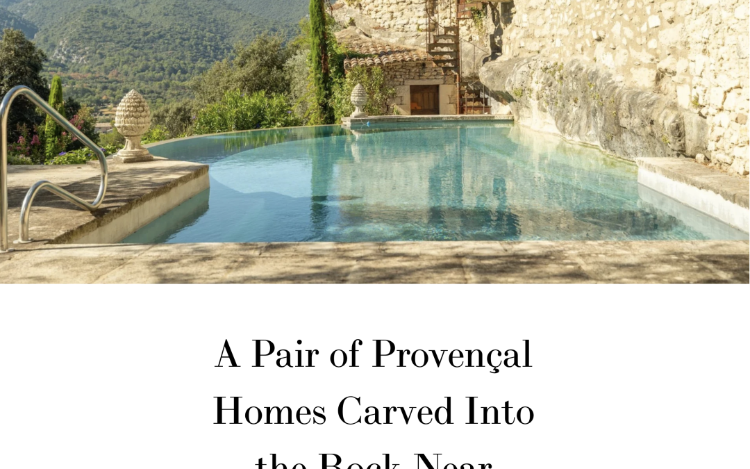 Pair of Provencal Homes carved into the Luberon…